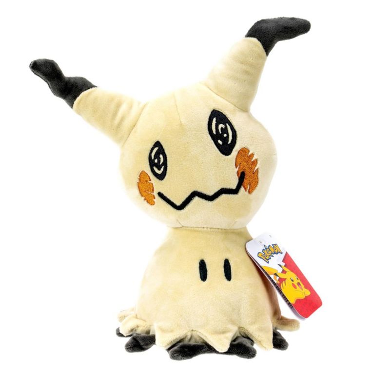 Peluche oficial de Pokémon Mimikyu 20 cm amarillo y marrón