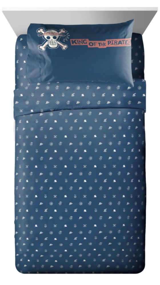 Juego de ropa de cama Jay Franco Twin de 5 piezas anime One Piece