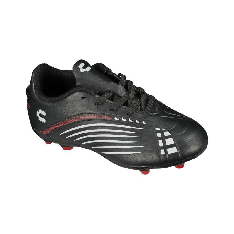 Tachones charly fútbol soccer negro rojo para niño 1065203002