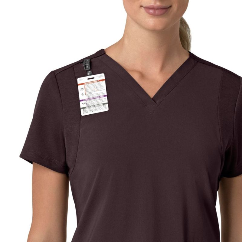 Top de Scrubs Carhartt Sepia Oscuro Cuello en V Cross-Flex