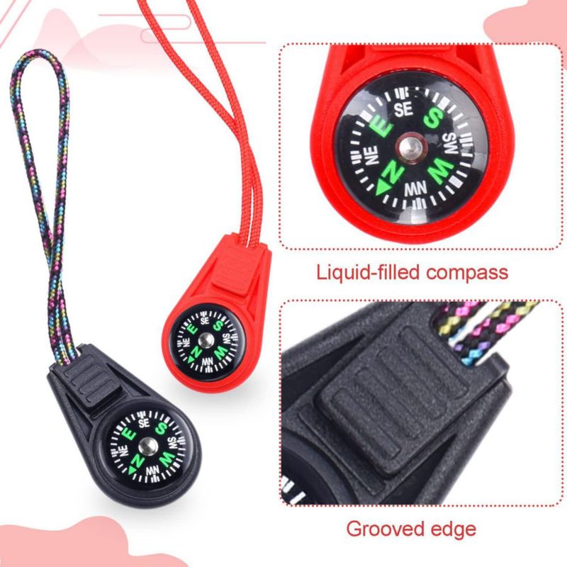 Kit de 10 brújulas mini de 20 mm para llavero LongSLong