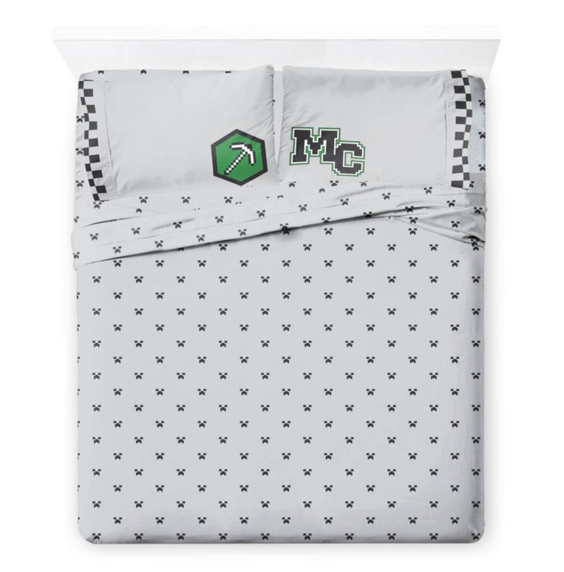 Juego de cama Jay Franco Queen Minecraft Creeper 7 piezas