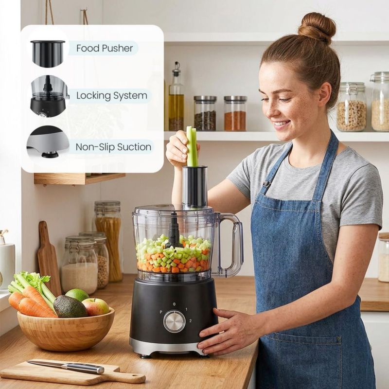 Procesador de alimentos OLIXIS 105 tazas 600 W 5 cuchillas