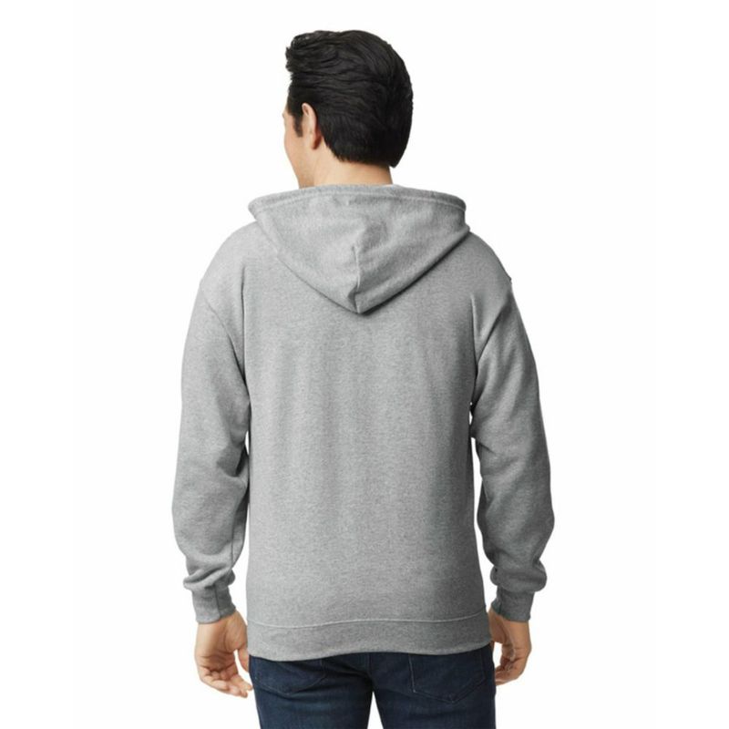 Sudadera con capucha Gildan Heavy Blend de cremallera completa talla XXL gris