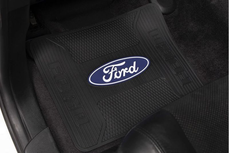 Alfombrillas de Piso Plasticolor 43 cm x 36 cm Ford Blue Oval (Pack de 2)