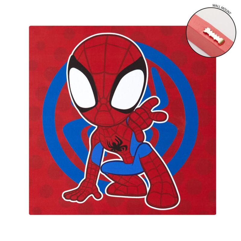 Idea Nuova Arte de pared en lienzo 28 cm – Pack de 4 Spidey y sus Amigos