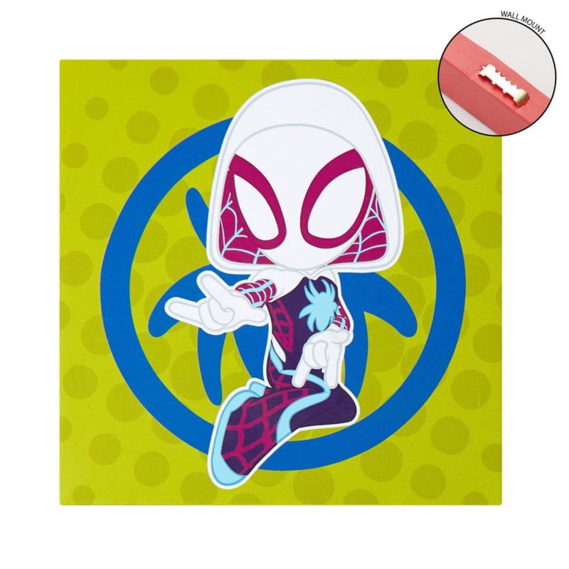 Idea Nuova Arte de pared en lienzo 28 cm – Pack de 4 Spidey y sus Amigos