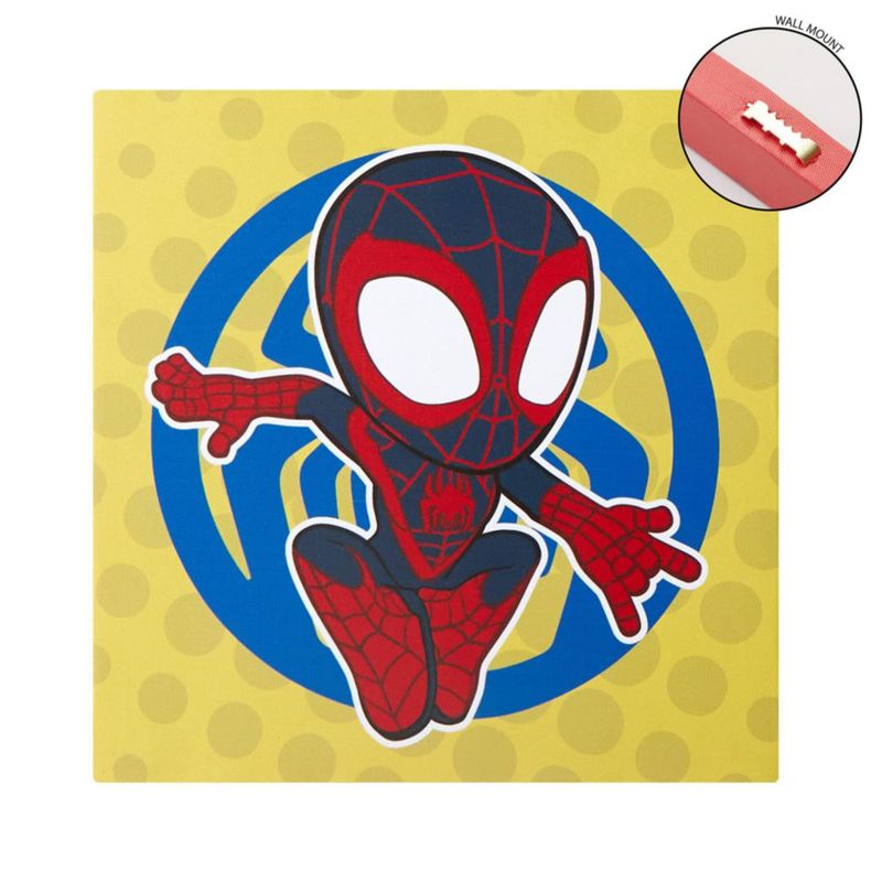Idea Nuova Arte de pared en lienzo 28 cm – Pack de 4 Spidey y sus Amigos