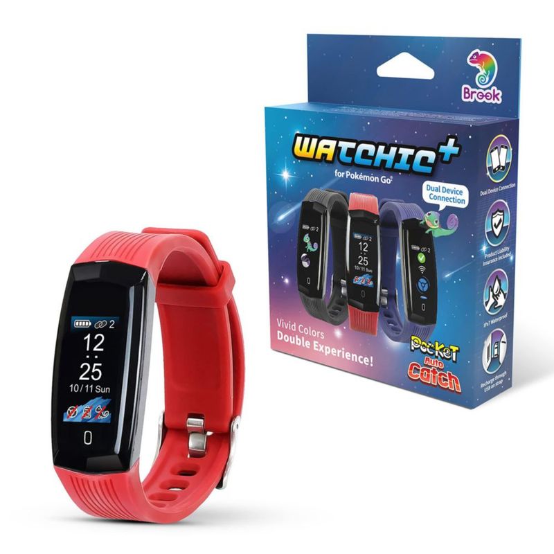 Reloj Brook Watchic Plus Auto Catch impermeable IPX7 rojo