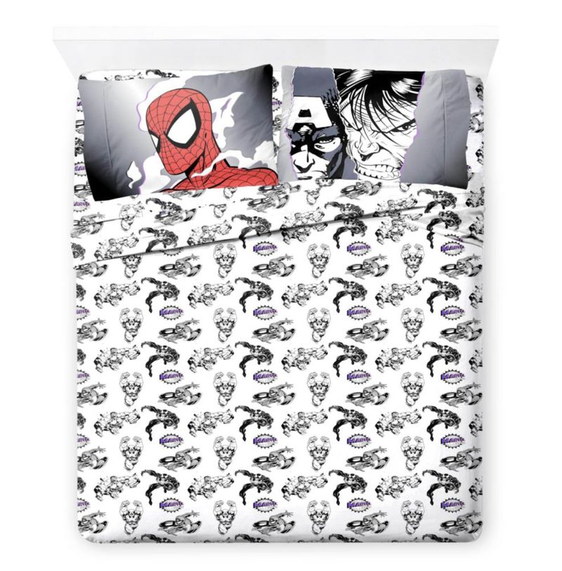 Juego de ropa de cama Jay Franco Queen 7 piezas Spiderman (Marvel) negro
