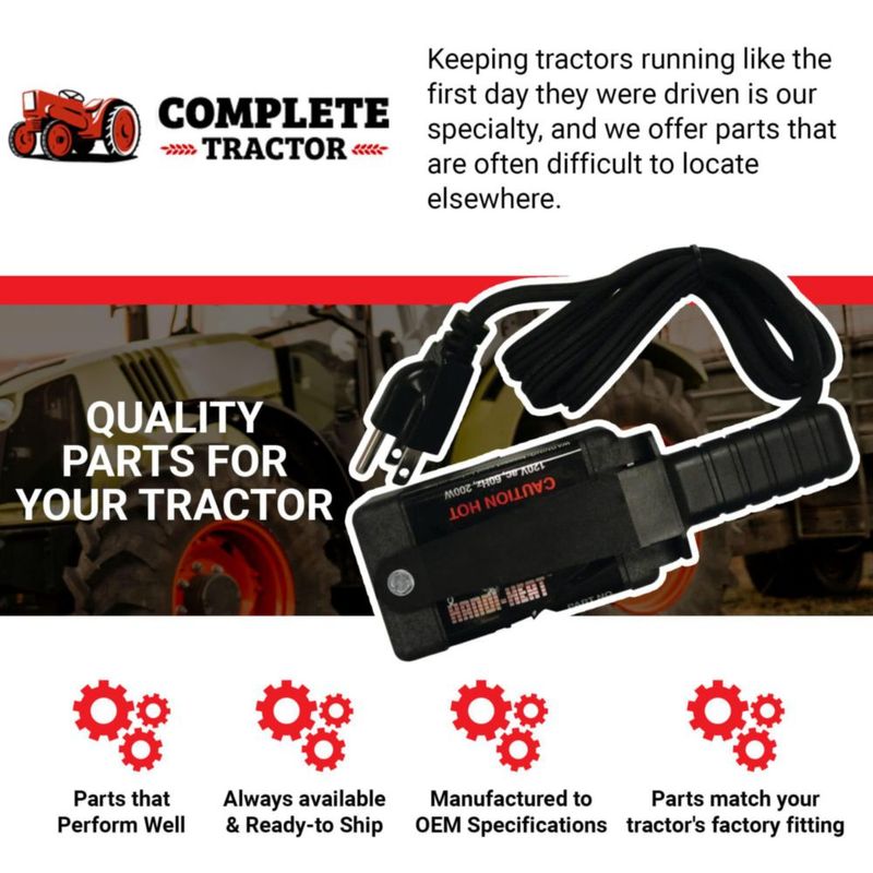 Calentador Magnético de Espacio Complete Tractor 200W 110V