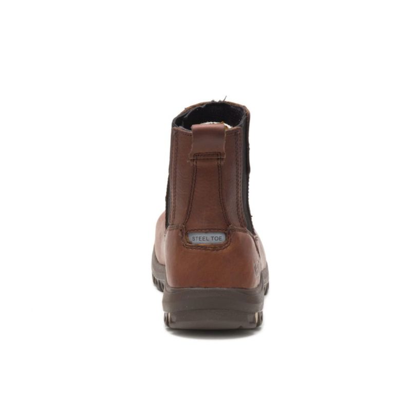 Bota CAT Mujer Abbey con puntera de acero talla 10 color Butterscotch