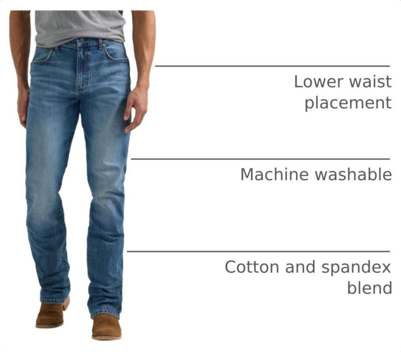 Pantalón vaquero Wrangler Retro Slim 33W x 34L corte de bota