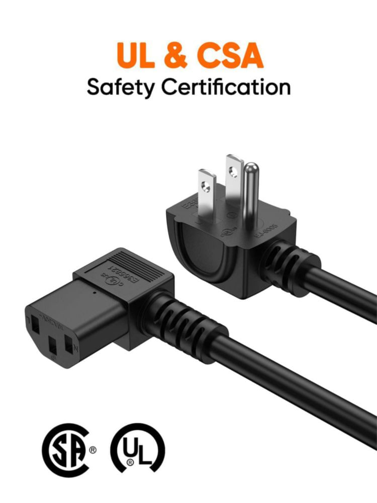 Cable de alimentación CableCreation 91 cm NEMA 5‑15P a C13