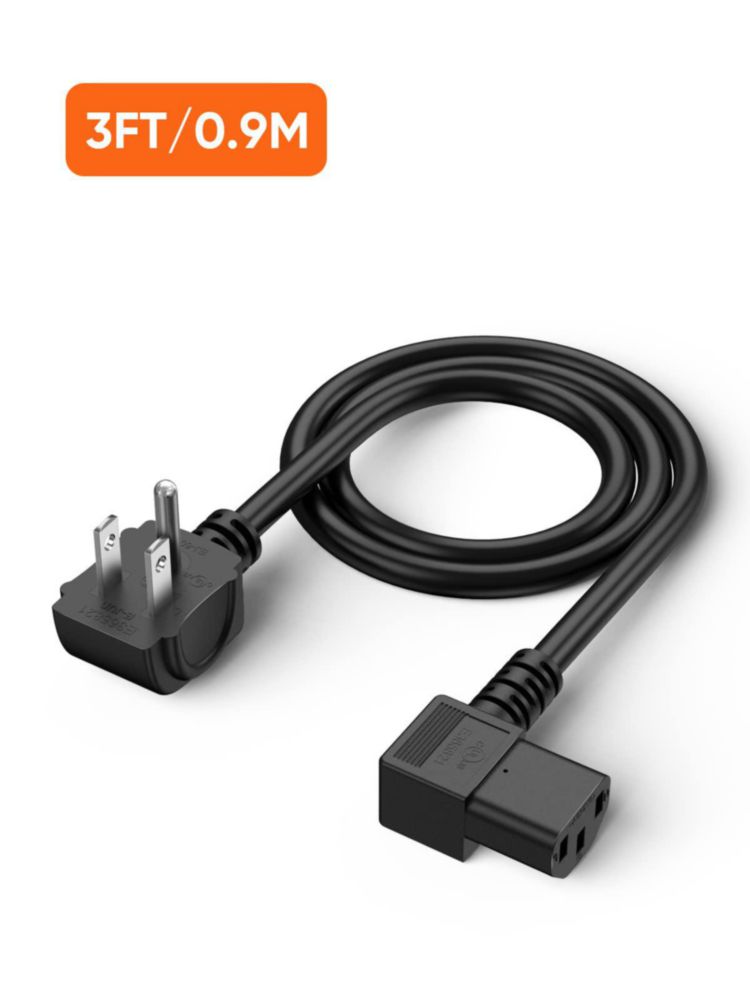 Cable de alimentación CableCreation 91 cm NEMA 5‑15P a C13