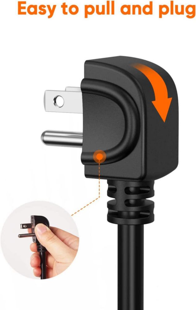 Cable de alimentación CableCreation 91 cm NEMA 5‑15P a C13