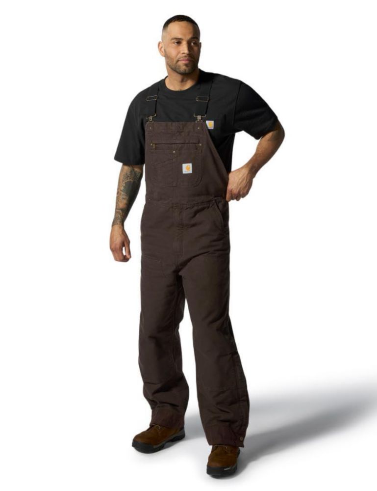 Overoles Carhartt 4X Grande Marrón Oscuro Aislado