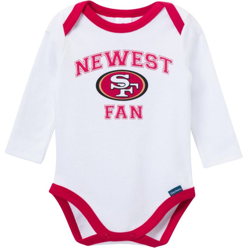 Conjunto Gerber 49ers 0‑3 meses para bebé (niño) – 3 piezas
