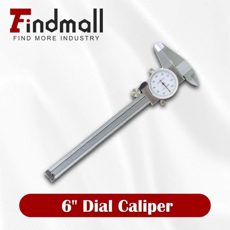 Calibrador de dial findmall 15 cm Acero inoxidable 0001 ″
