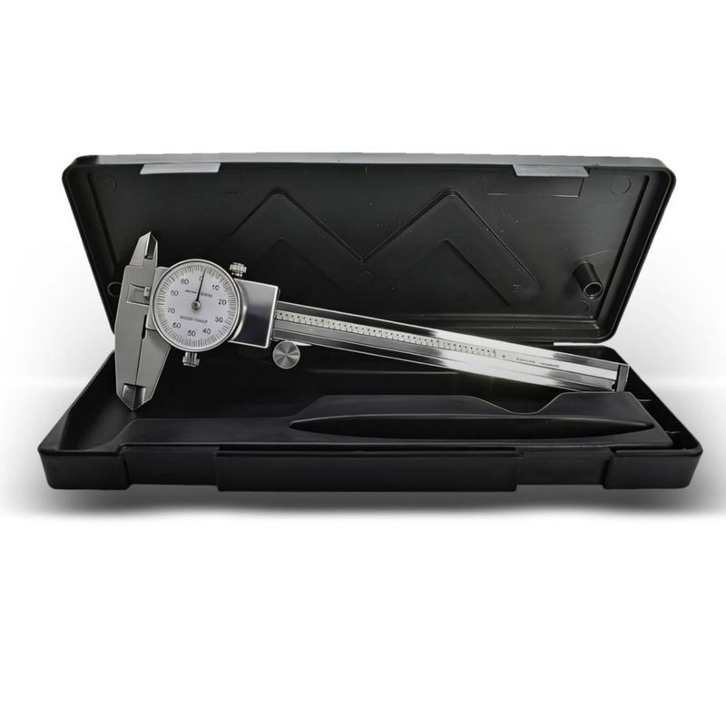 Calibrador de dial findmall 15 cm Acero inoxidable 0001 ″