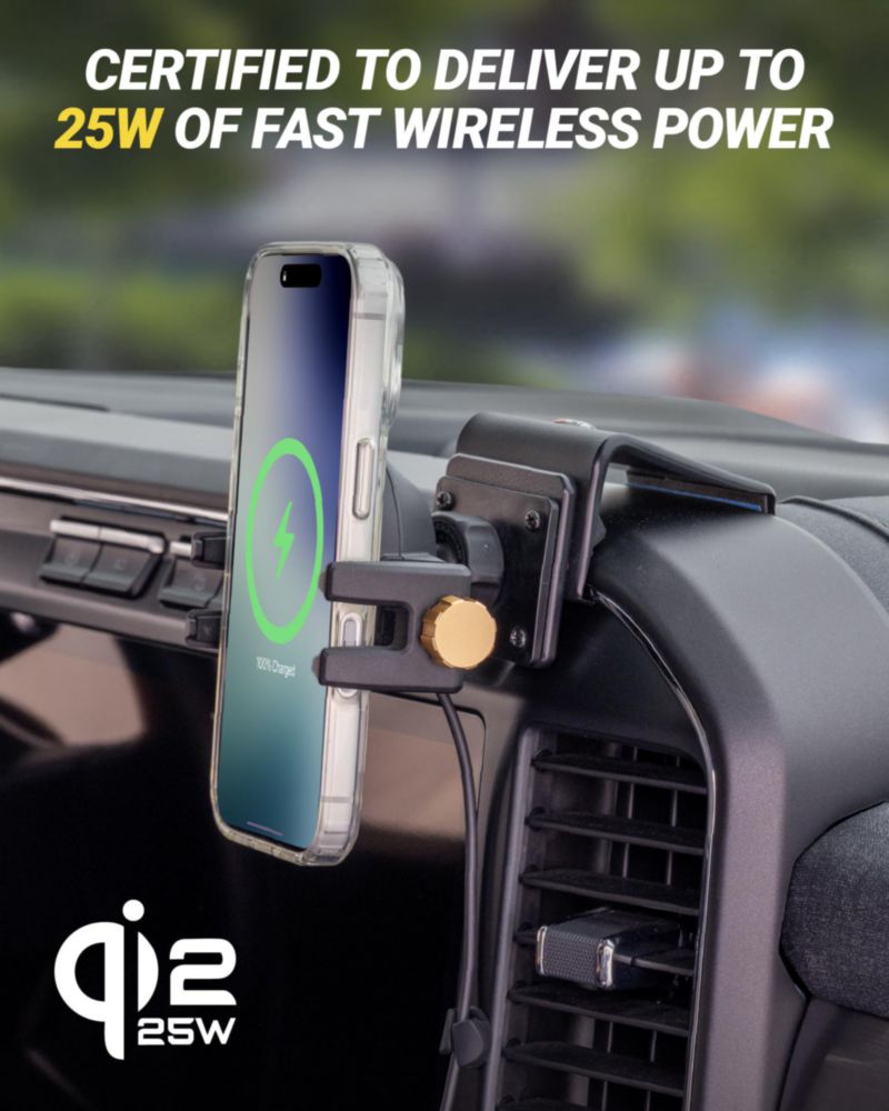 Cargador Magnético Inalámbrico para Auto Scosche Qi2 25W