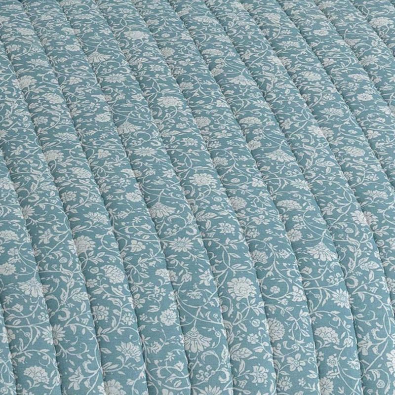 Juego de cama Wonderful Queen 224 x 234 cm azul floral