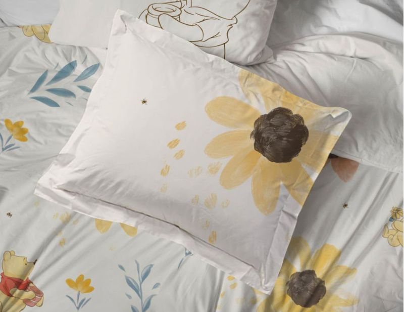 Juego de ropa de cama Jay Franco Twin de 5 piezas Winnie Pooh Beige