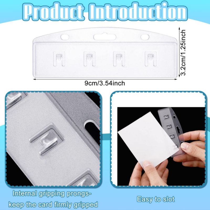 Porta Credencial Outus Horizontal 5 Unidades Esmerilado