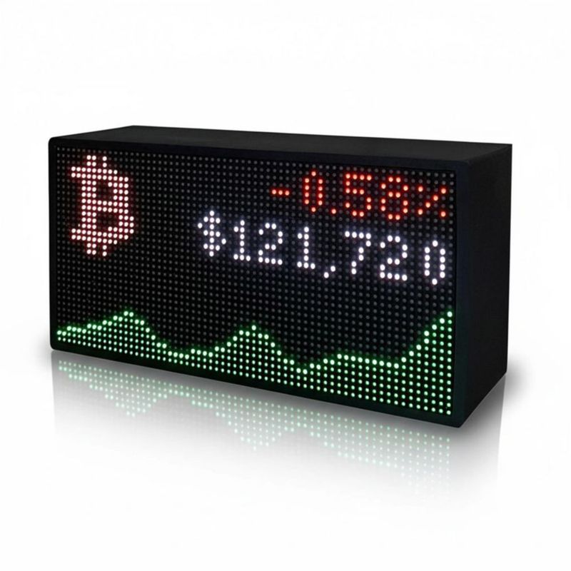 Reloj Solidpixels Tetra con pantalla LED tipo ticker – Regalo