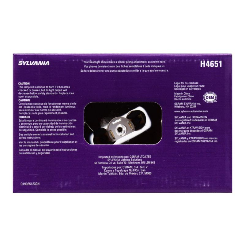 Bombilla de faro SYLVANIA H4651 XtraVision Halógeno (1 unidad)