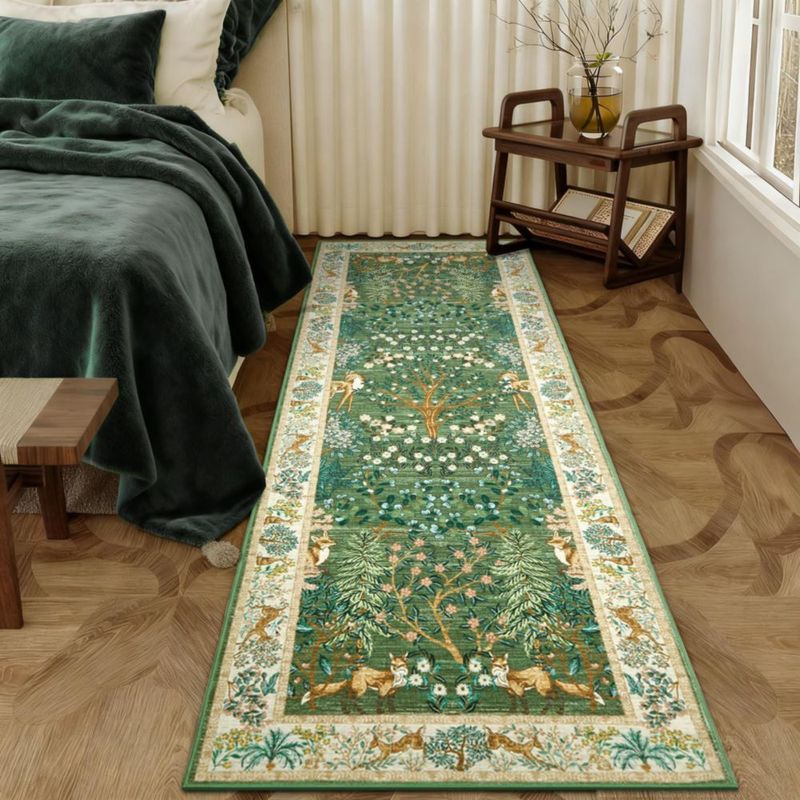 Alfombra GarveeHome 152 cm × 305 cm Lavable Antideslizante Selva