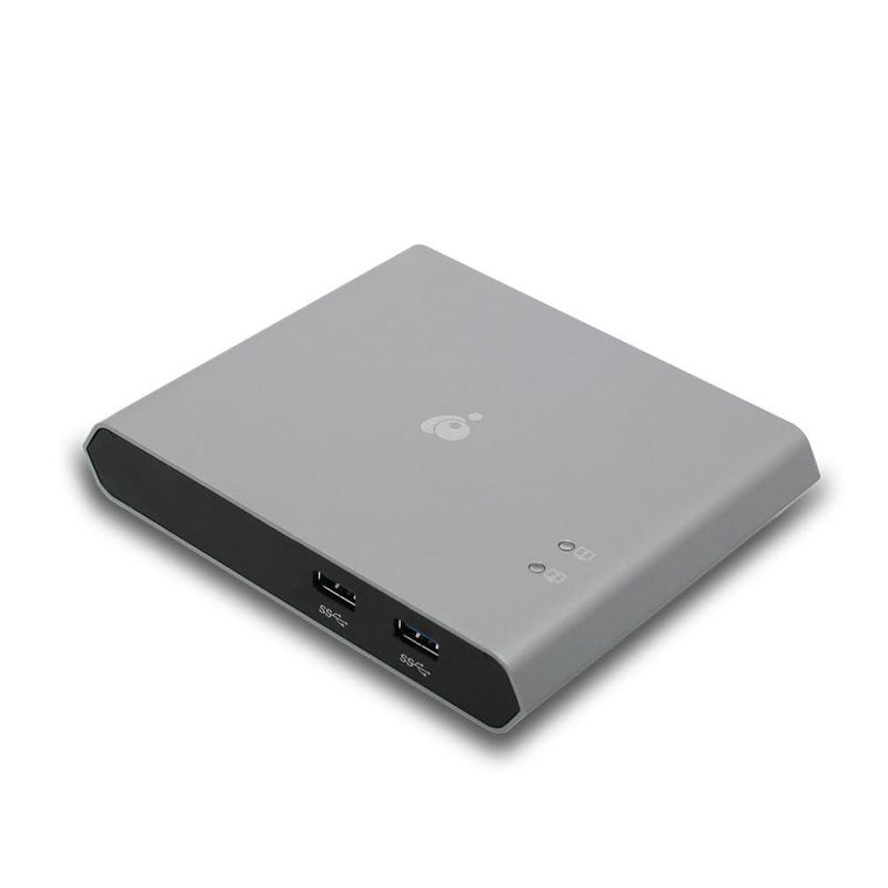 Conmutador KVM IOGEAR de 2 puertos USB‑C 4K 30 Hz 75 W PD