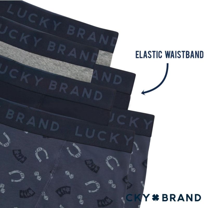 Calzoncillos tipo boxer Lucky Brand pack de 6 10 cm algodón