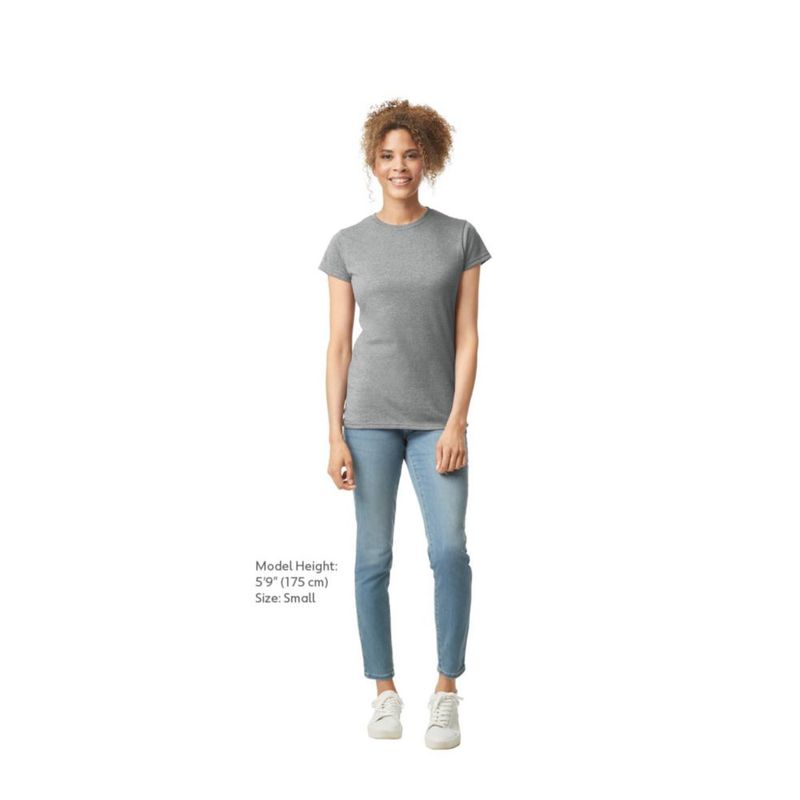 Camiseta Gildan G64000L Gris Deportivo 2‑Pack talla S
