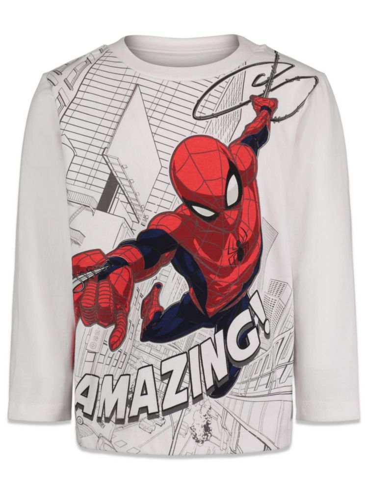 CAMISETA Marvel Spider-Man 2 unidades manga larga 2T
