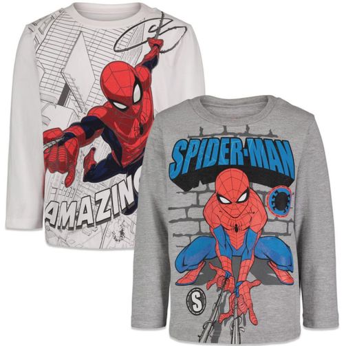 CAMISETA Marvel Spider-Man 2 unidades manga larga 2T