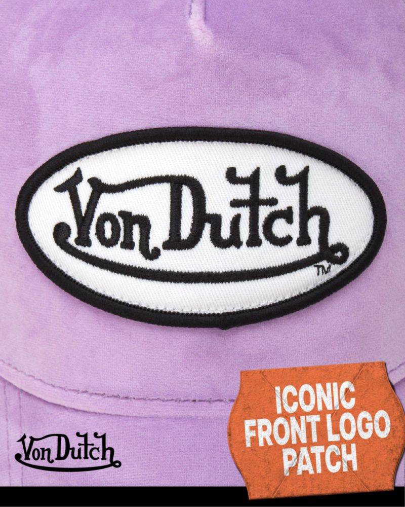 Gorra camionero Von Dutch de terciopelo snapback unisex