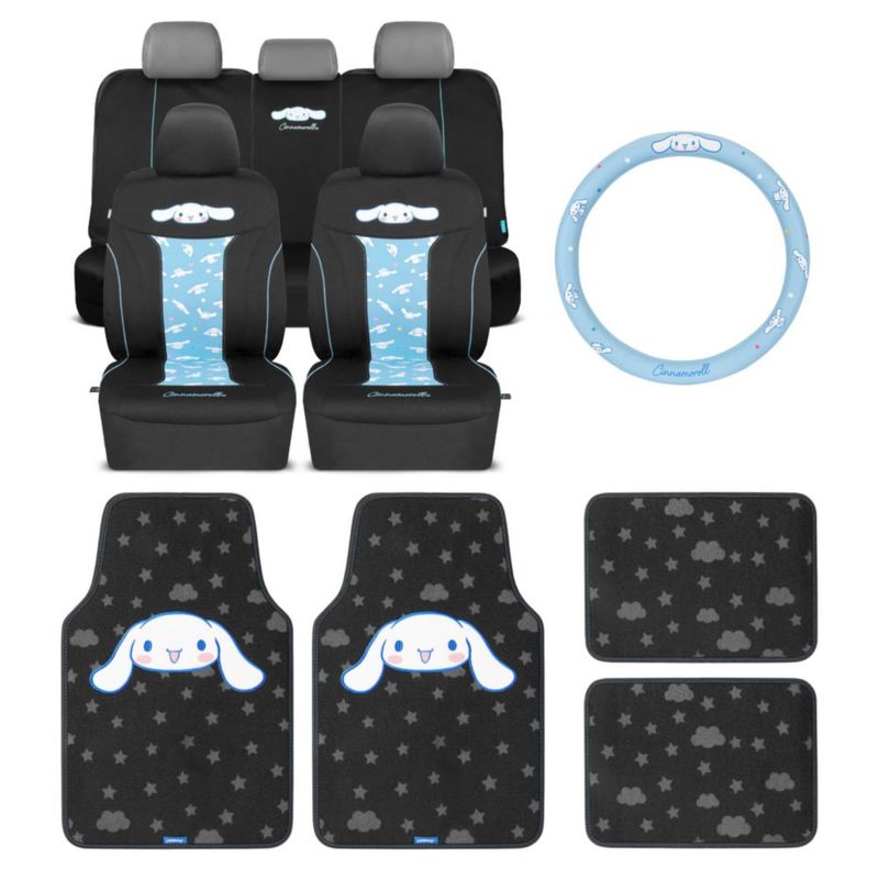 Juego completo de fundas de asiento Carbella Cinnamoroll + Alfombrillas