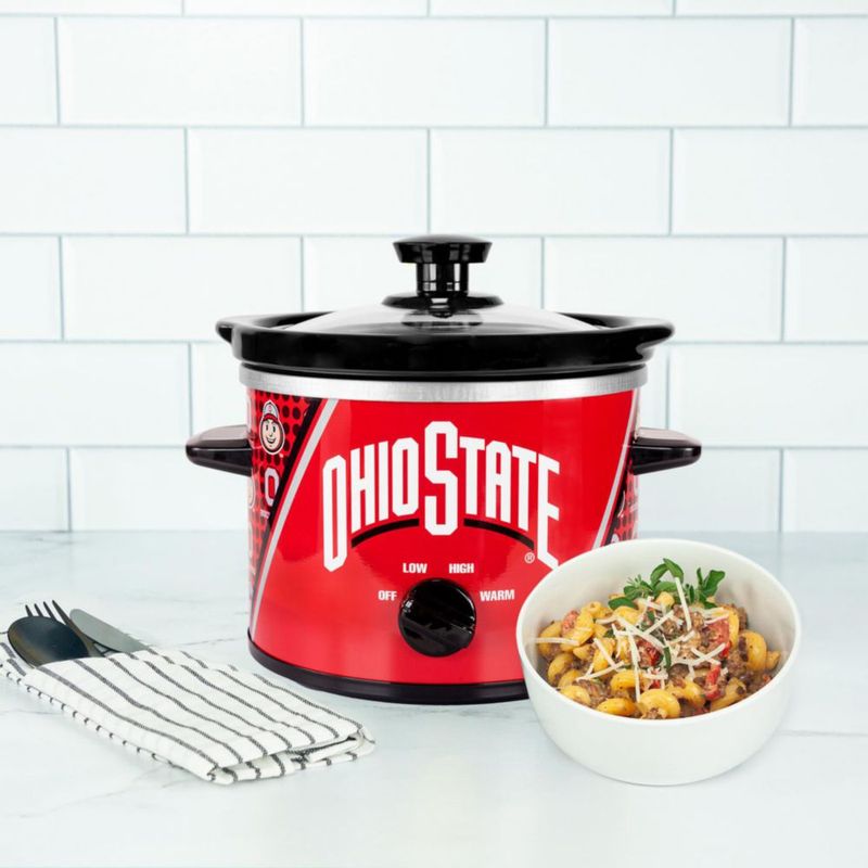 Olla de cocción lenta Uncanny Brands 2 L Mascota de Ohio State