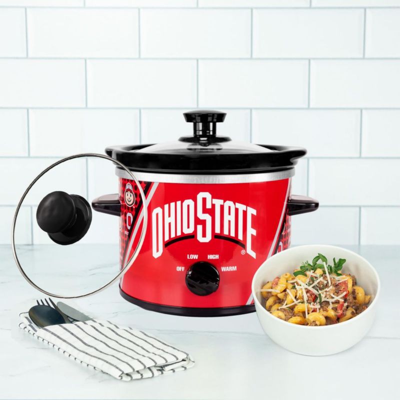 Olla de cocción lenta Uncanny Brands 2 L Mascota de Ohio State