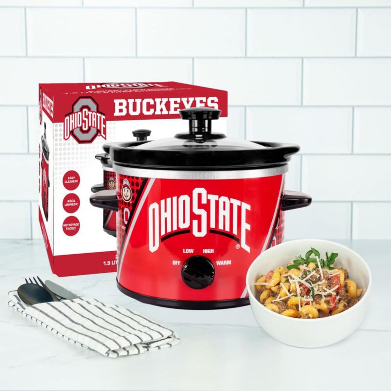 Olla de cocción lenta Uncanny Brands 2 L Mascota de Ohio State