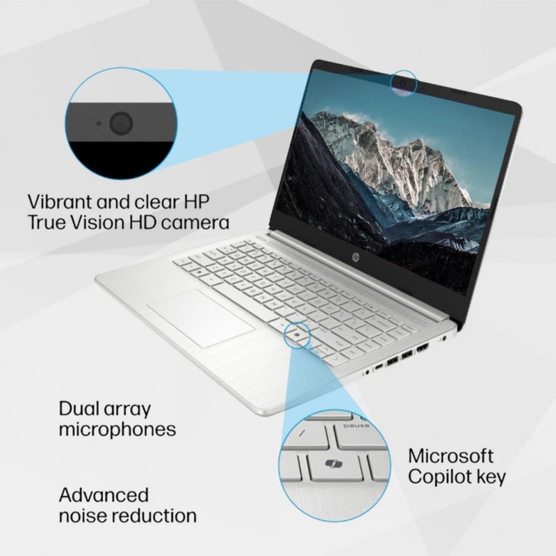 Portátil HP Stream 14" 8 GB RAM 128 GB SSD Windows 11 Blanco