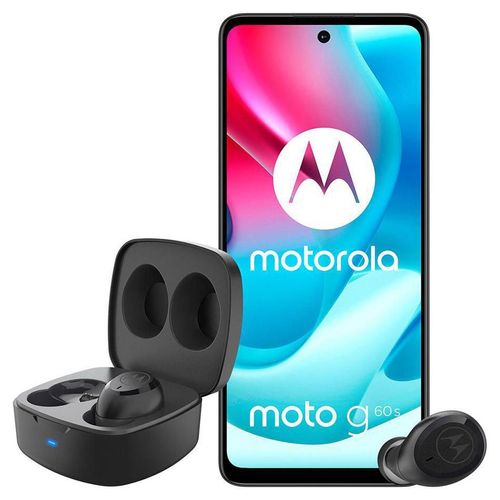 Motorola Moto G60S 128GB Libre Azul más Audífonos