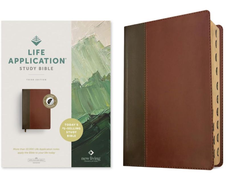 Biblia de Estudio Tyndale House con Índice y Texto en Letras Rojas
