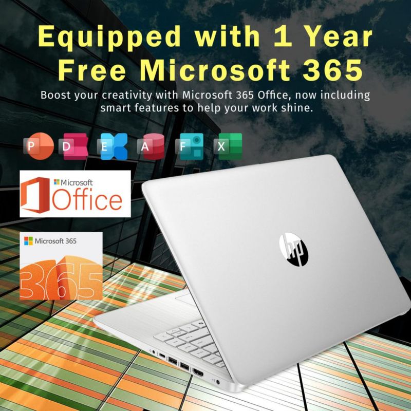 Portátil HP 35 cm 4 GB RAM 288 GB SSD Windows 11 Wi‑Fi 6