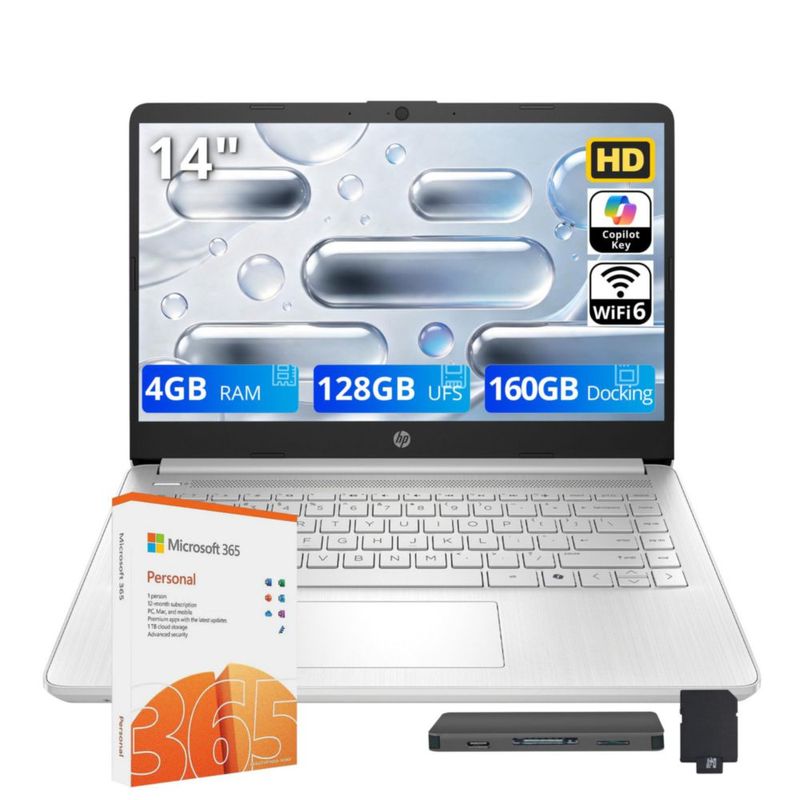 Portátil HP 35 cm 4 GB RAM 288 GB SSD Windows 11 Wi‑Fi 6