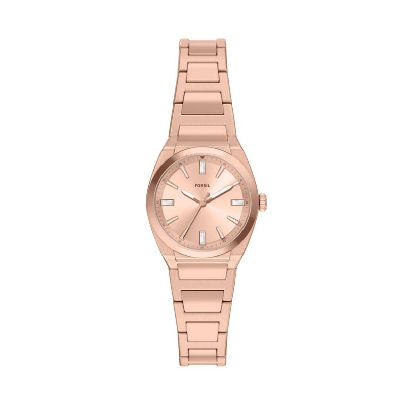 Reloj Fossil Everett Tono Rosa Oro Acero Inoxidable 27 mm