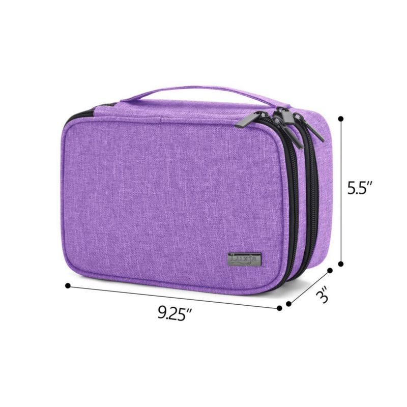 Organizador de costura LUXJA de 23 cm color púrpura de doble capa