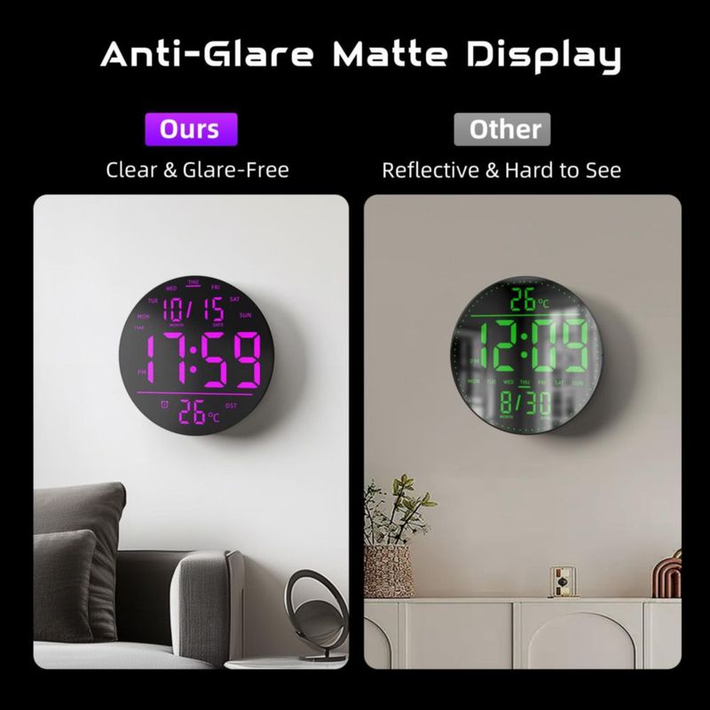 Reloj EASYERA 25 cm RGB con control remoto
