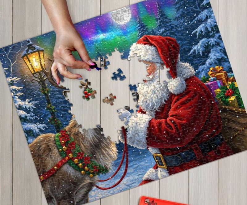 Rompecabezas Springbok 500 piezas – El reno favorito de Papá Noel